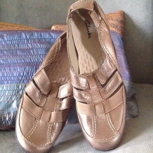 Bright Gold Slip On Sandal